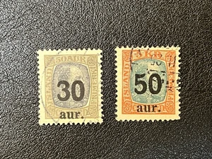 Iceland 1925 Collection of Surcharges #137-138 Used LE414 - Picture 1 of 2
