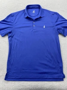 Johnie-O Shirt Mens Large Blue Polo Golf Solid Preppy Casual - Picture 1 of 6