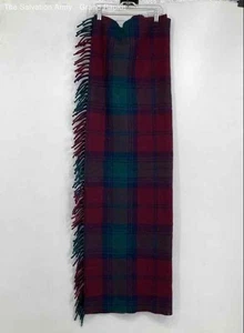 Faribo Multicolor Plaid Pure Wool Rectangular Home Decorative Throw Blanket - Picture 1 of 7