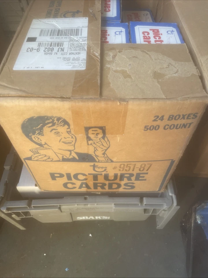 Lote de 23 cajas (1987) Topps MLB 500 unidades tarjetas cajas expendedoras sin buscar. Foto 1 de 2