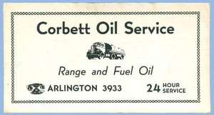 VINTAGE CORBETT OIL SERVICE - BLOTTER - Picture 1 of 2