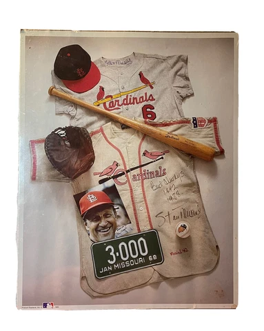 STAN "The Man" MUSIAL 1993 MLB 11 x 14  Poster Print Cardinals *Sealed* Cover
