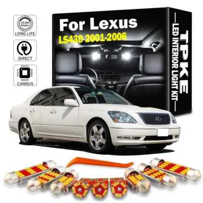 Kit interior de luces LED Canbus de 18 piezas para Lexus LS430 2001-2006 mapa luz domo Foto 1 de 4