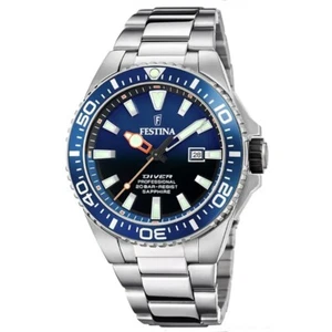 FESTINA Orologio Uomo The Originals F20663/1 Diver 200m Blue Bracciale Acciaio - Imagen 1 de 2