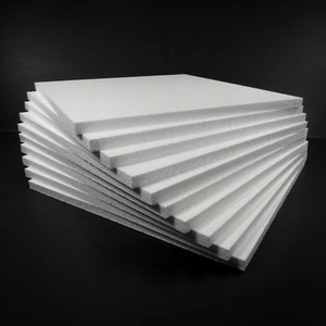 Styrofoam Sheets 12" x 12" x 1/2" 10 Pieces (Shipping, Crafts, Packing, etc.) - Picture 1 of 3