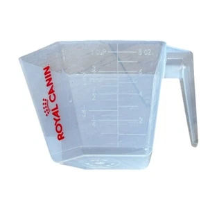 4 ROYAL CANIN MEASURING CUPS FOOD SCOOPS Vintage Measures Up To 1 Cup New - Picture 1 of 3