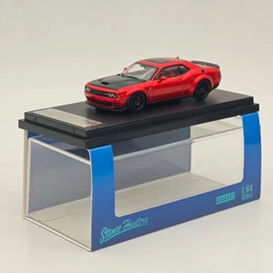 SH 1:64 Dodge SRT Hellcat Hood Opens Red Diecast Models Car Collection - Picture 1 of 8