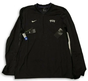 NWT TCU Horned Frogs Nike Coaches Sideline Half Zip Large Performance Jacket - Picture 1 of 3