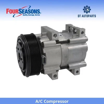 适用于 1993 - 1997 福特 E-350 Econoline Club Wagon 7.3L V8 空调压缩机 4 季 — 第 1/4 张图片