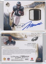 2009 SP Authentic Authentics Auto Gold /25 Jeremy Maclin #385 Rookie Patch RC