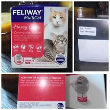 Feliway 30 Day Multicat Diffuser Plug-in Starter Kit Refill 48mL Exp 8/26 [New]