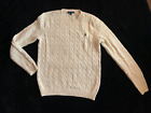 Ralph Lauren (blue label) ivory cotton cableknit pullover sweater-XL