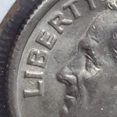 2006 P Roosevelt Dime Coin Die Crack "eye brow" BU UNC - Image 1 of 4