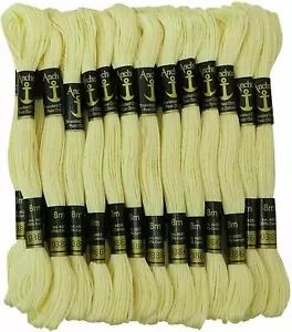 Cream Anchor Cotton Threads Cross Stitch Thread Skeins /Embroidery Sewing 25PCS - Picture 1 of 4
