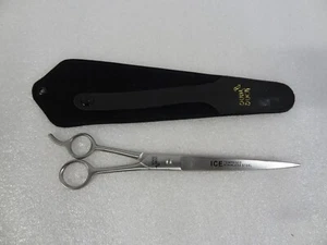New Dubl Duck Hair Scissors Ice Tempered Stainless Steel Filipino Big TEN w/Case - Picture 1 of 14
