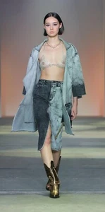 SASS & BIDE "The Thunder Cloud" Denim Midi Skirt- Size 10 - $390 - Picture 1 of 20