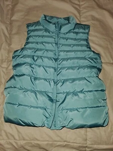Girls Gap Vest Blue/Green Sz 6/7 - Picture 1 of 3