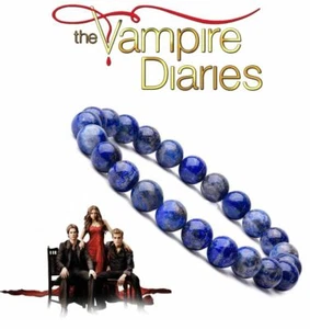 The Vampire Diaries: Elena Gilbert, Blue Lapis Lazuli Bead Expandable Bracelet - Picture 1 of 5