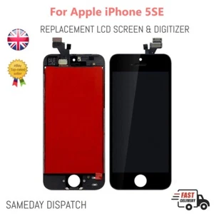 For iPhone 5SE Replacement Assembly Retina LCD & Digitiser Touch Screen BLACK - Picture 1 of 2