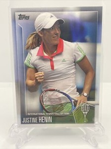 2019 TOPPS INTERNATIONAL TENNIS HOF HALL OF FAME JUSTINE HENIN NO. 49