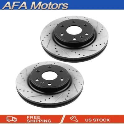 Kits de freio rotores de freio dianteiros com fenda para GMC Acadia Saturn Outlook 2007-2010 - Imagem 1 de 4