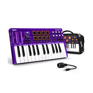 MIDI Keyboard Controller Beat Maker Machine, 25 KeyMIDI Keyboard with Drum Pa...