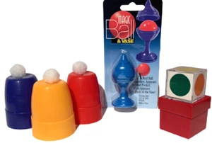 BEGINNER MAGIC TRICK KIT #3 Ball Vase Cups & Balls Vision Box Combo Set Easy Toy - Picture 1 of 20
