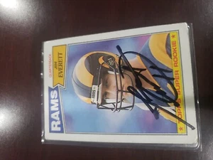 Jim Everett, 1987 Topps Super Rookie Football Card #145 (non-graded) - Picture 1 of 2