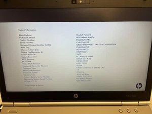 HP EliteBook 8460p intel core i5 i5-2450M 4GB NO HDD - GREAT SHAPE - Picture 1 of 8