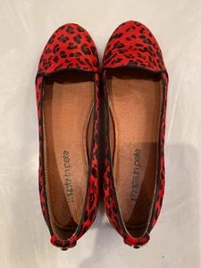 Pumps Moda in Pelle rot Leopard flacher Absatz. Größe 39. - Bild 1 von 5