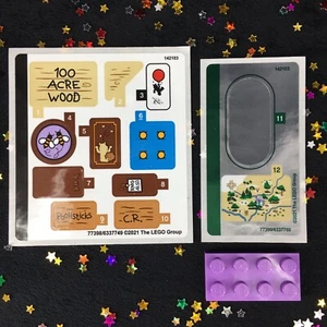 NEW LEGO Sticker Sheet Disney Winnie the Pooh 21326 Book Cover Bee Map Mirror - Picture 1 of 3