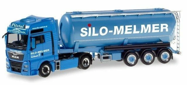 Camión silo HO 1:87 Herpa # 310574 MAN TGS seco a granel: Melmer Foto 1 de 1