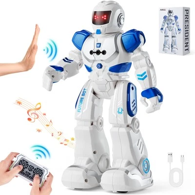 VEVOR RC Robot Toy for Kids Talking Dancing Gesture Remote Control Programmable - Image 1 of 4