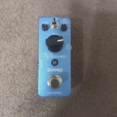 Donner Blues Drive Effect Pedal Vintage Overdrive Warm / Hot Modes True Bypass - Image 1 of 4