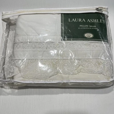 Falsa de encaje blanco Laura Ashley —(1) —LEER DESCRIPCIÓN Foto 1 de 4