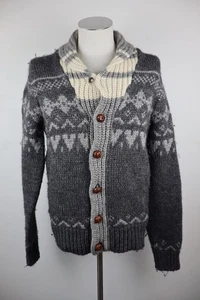 Woolrich Suéter Vintage Hombre Talla M Cardigan Lana Alpaca - Imagen 1 de 10
