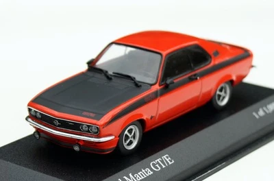 Opel Manta a Gt/e Bj. 1974-1975, Rosso Mattone, Minichamps-Modell Im M.1:43 , - Immagine 1 di 4