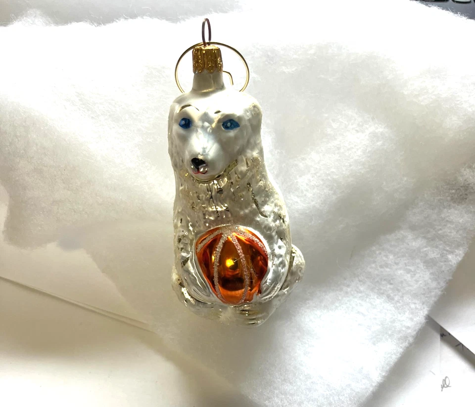 Adorno de oso polar Christopher Radko - coleccionable de colección. 1994 Foto 1 de 2