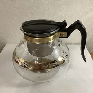 Cory Complete Coffee Pot/Stovetop Glass Percolator 3 to 5 Cup c1940s Made in USA - Picture 1 of 9