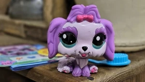Littlest Pet Shop Generation 7 Series 3 Figure #144 Purple Dog - Picture 1 of 6