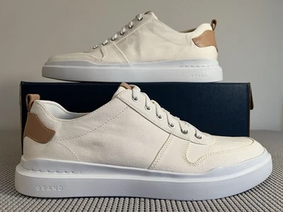 Zapatilla deportiva de lona Cole Haan GrandPrø Rally para hombre marfil C34713 TALLA 11 ancha Foto 1 de 4
