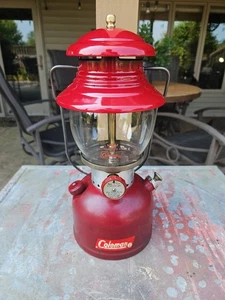 VTG 10/61 Coleman Dark Red 200A BURGANDY Lantern UNTESTED Maroon October 1961 - Picture 1 of 14