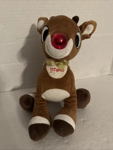 50 Jahre Rudolph Rentier mit roter Nase musikalisch beleuchtet Weihnachten 12 Zoll Plüsch - Bild 1 von 5