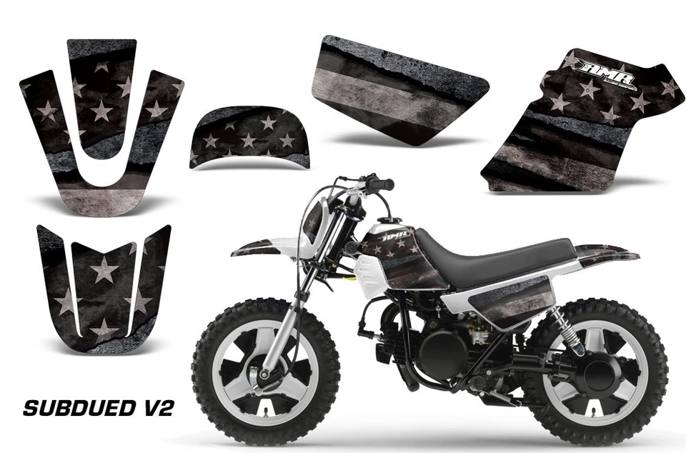 Pegatinas gráficas + #calcomanías PLT para Yamaha PW50 1990-2022 BANDERA TENUE Foto 1 de 3