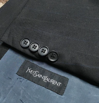 De colección Yves Saint Laurent YSL Todo Estambre Clásico DB Traje Chaqueta Blazer 50R Foto 1 de 4