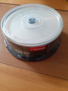 Imation DVD-RW 25 Pack 4 Hour 4.7GB DVD Recordable Disc Brand - Picture 1 of 4