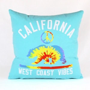 California West Coast Vibes Whimsical Decorative Pillow - Picture 1 of 4