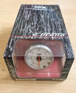 NEW HKS DB CHRONO METER GAUGE WHITE 44008-AK001 TURBO BOOST CAMP 2 60MM - Picture 1 of 6