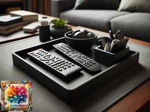 Design Remote Holder - Tray with two Bowls, Organiser (DEL-0021) - Picture 1 of 5