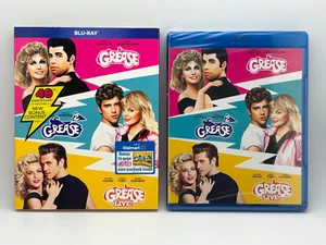 Grease / Grease 2 / Grease Live! Collection Blu-ray w/ Slipcover + Mini Yearbook - Picture 1 of 8